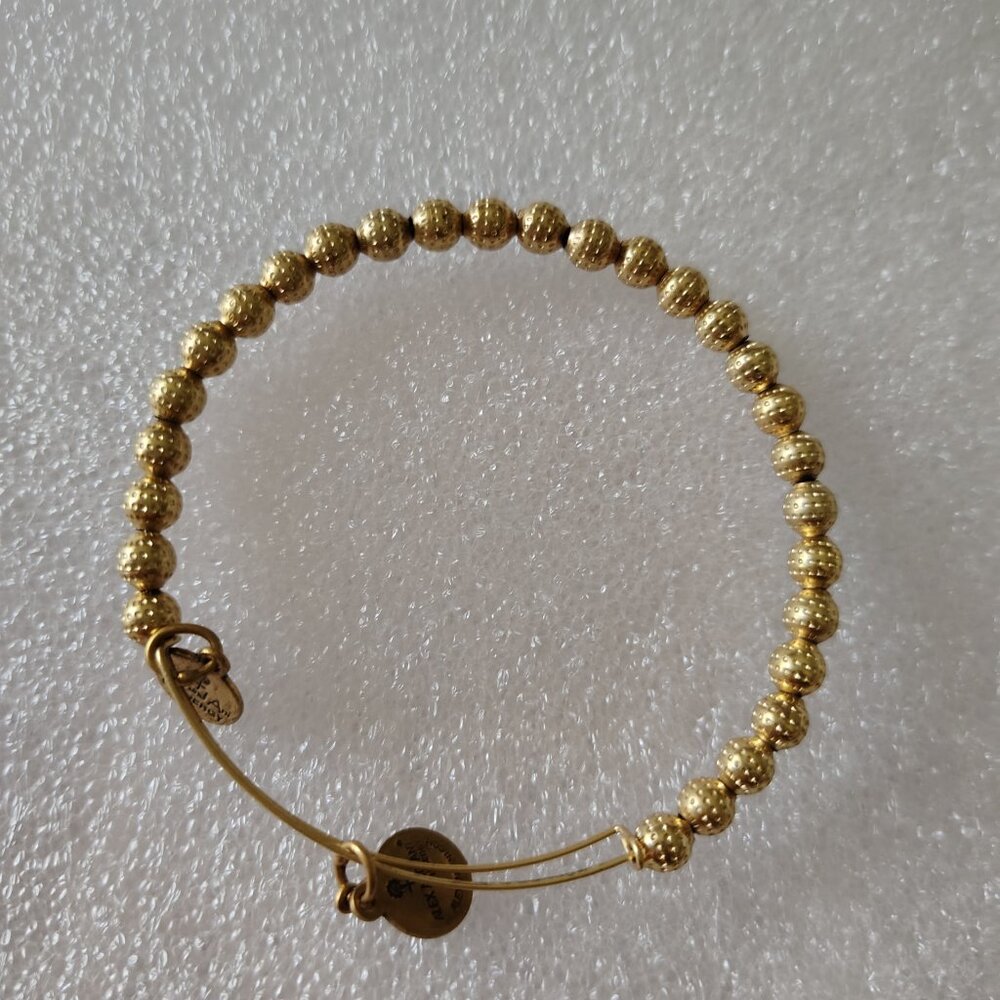 Alex and Ani Gold Bead Bangle 419